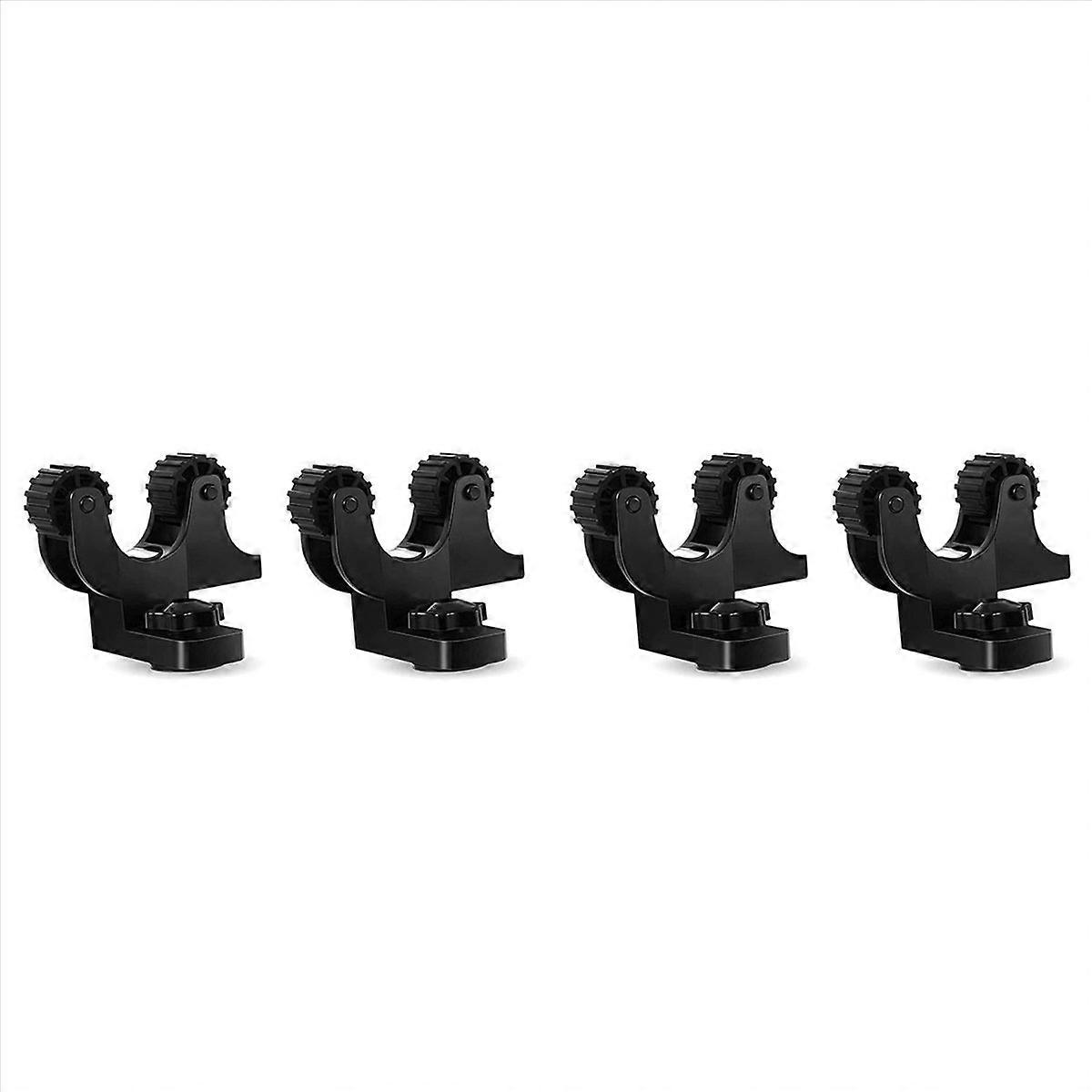 Kayak Paddle Holder, 4 Pcs Black Kayak Track Mount Paddle Holders Plastic Kayak Rail Paddle Clips Ca