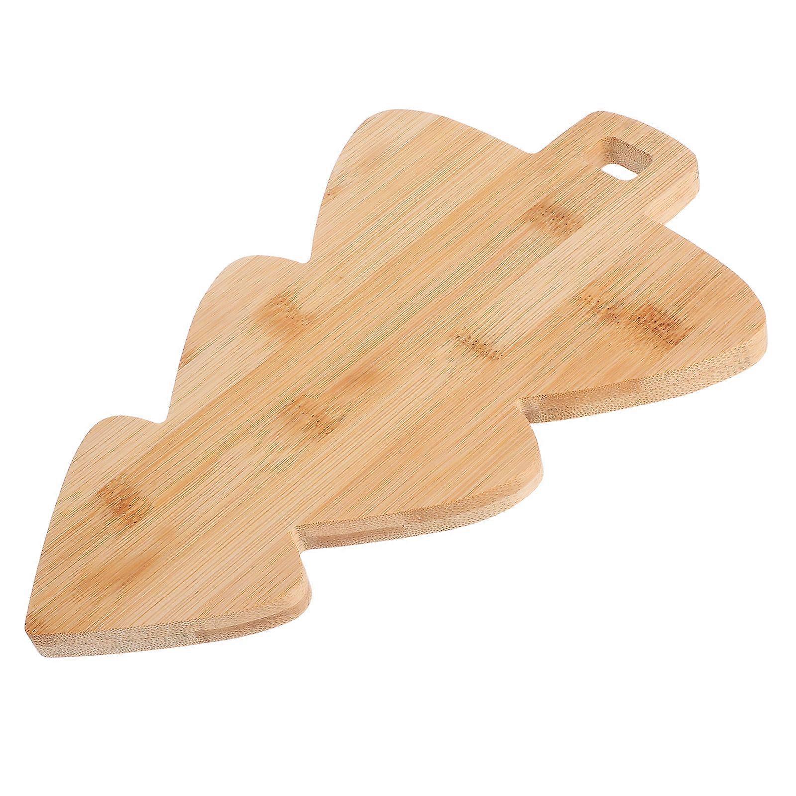 Christmas Tree Serving Board Bamboo Cutting Boards for 3Pcs Home Use