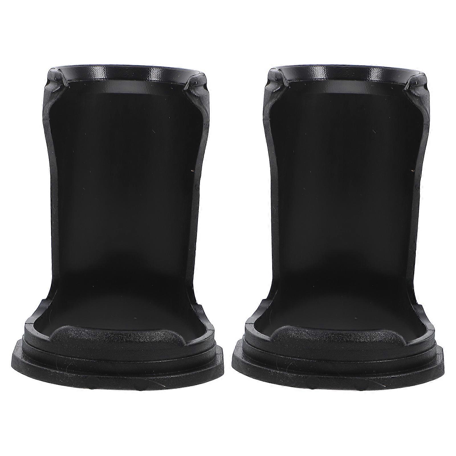 Black Shaving Brush Stand Plastic for Storage with 4Pcs Compact Holder