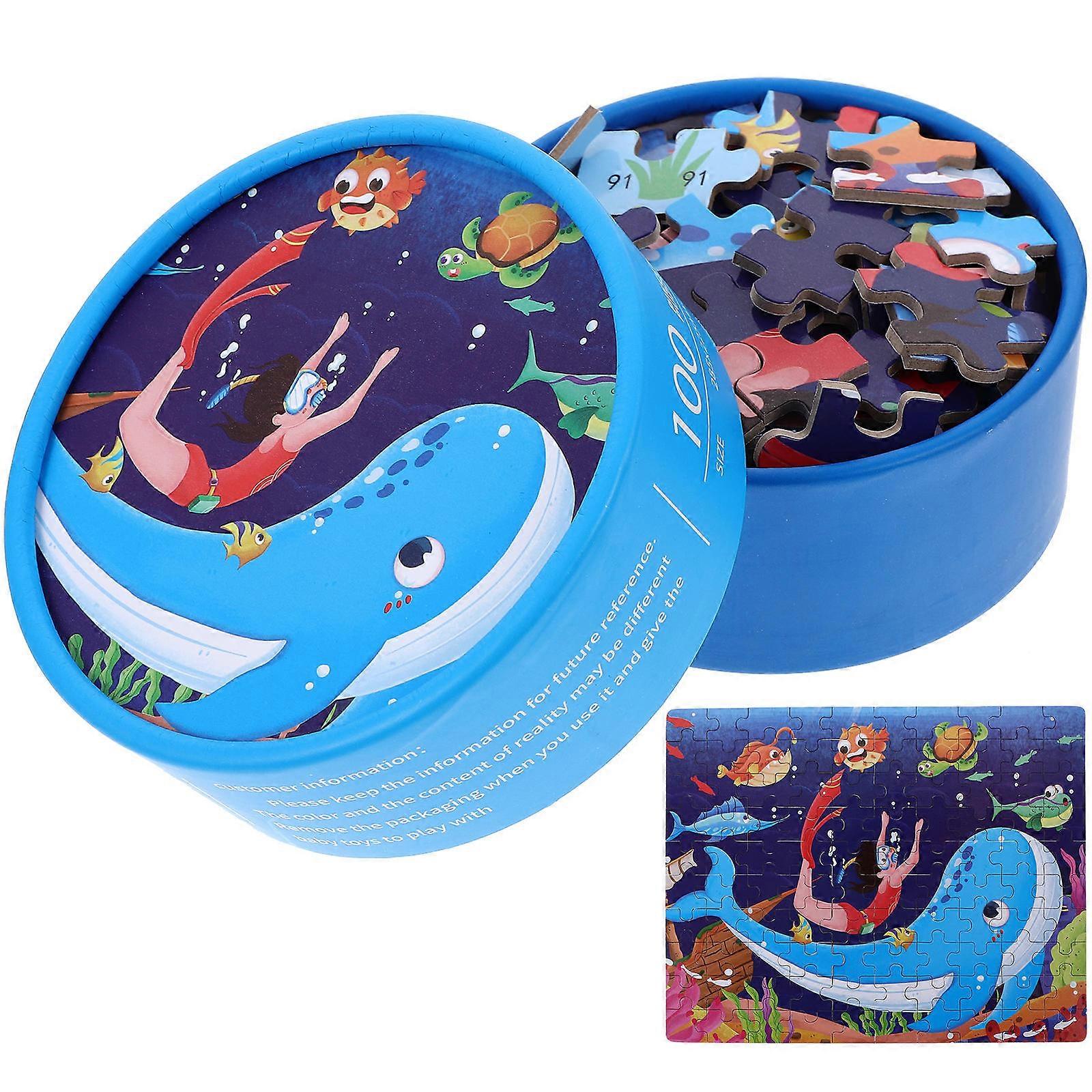 Children's Toddler Paper Puzzles for Logical Thinking Training with 1Set