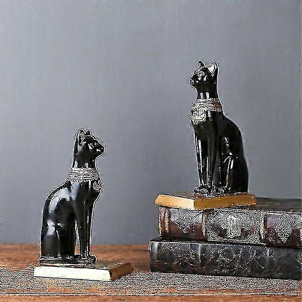 2 pcs retro resin Egyptian cat bookends study room decor