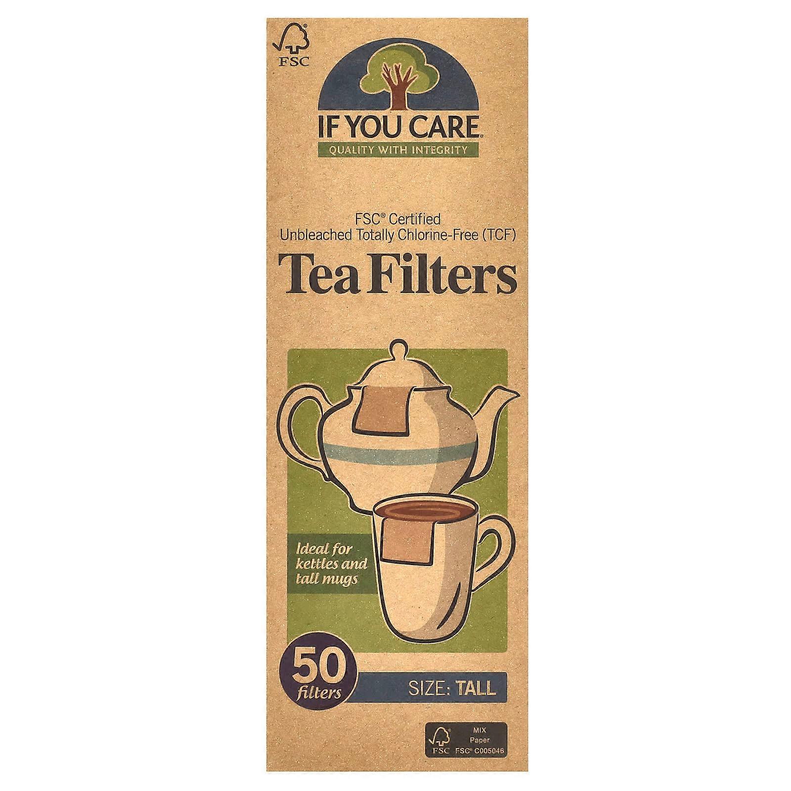 Tea Filters, Tall, 50 Filters
