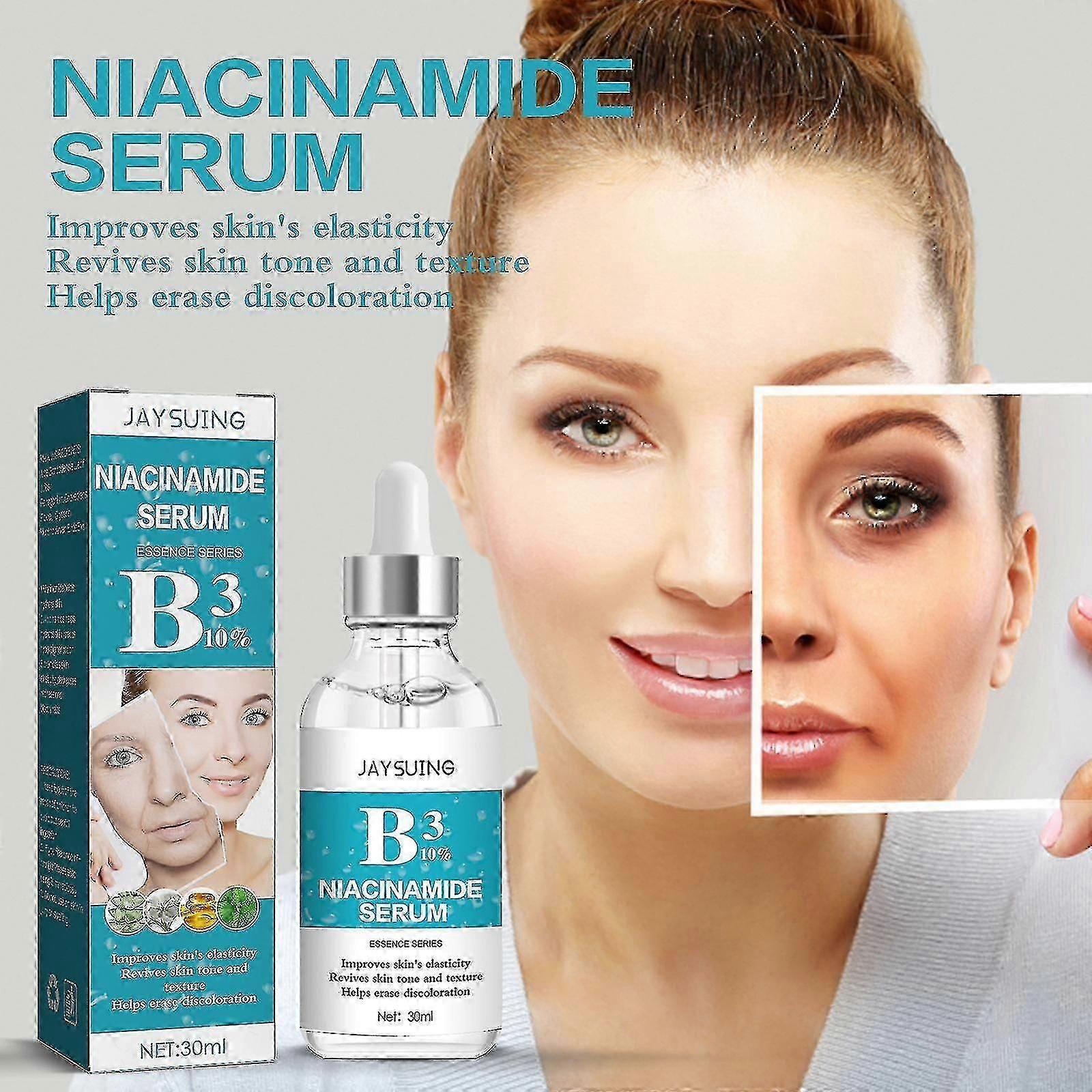 Jaysuingナイアシンアミドアンチリンクルセラムスキンファーミングセラムは目の周りの小じわを減らします