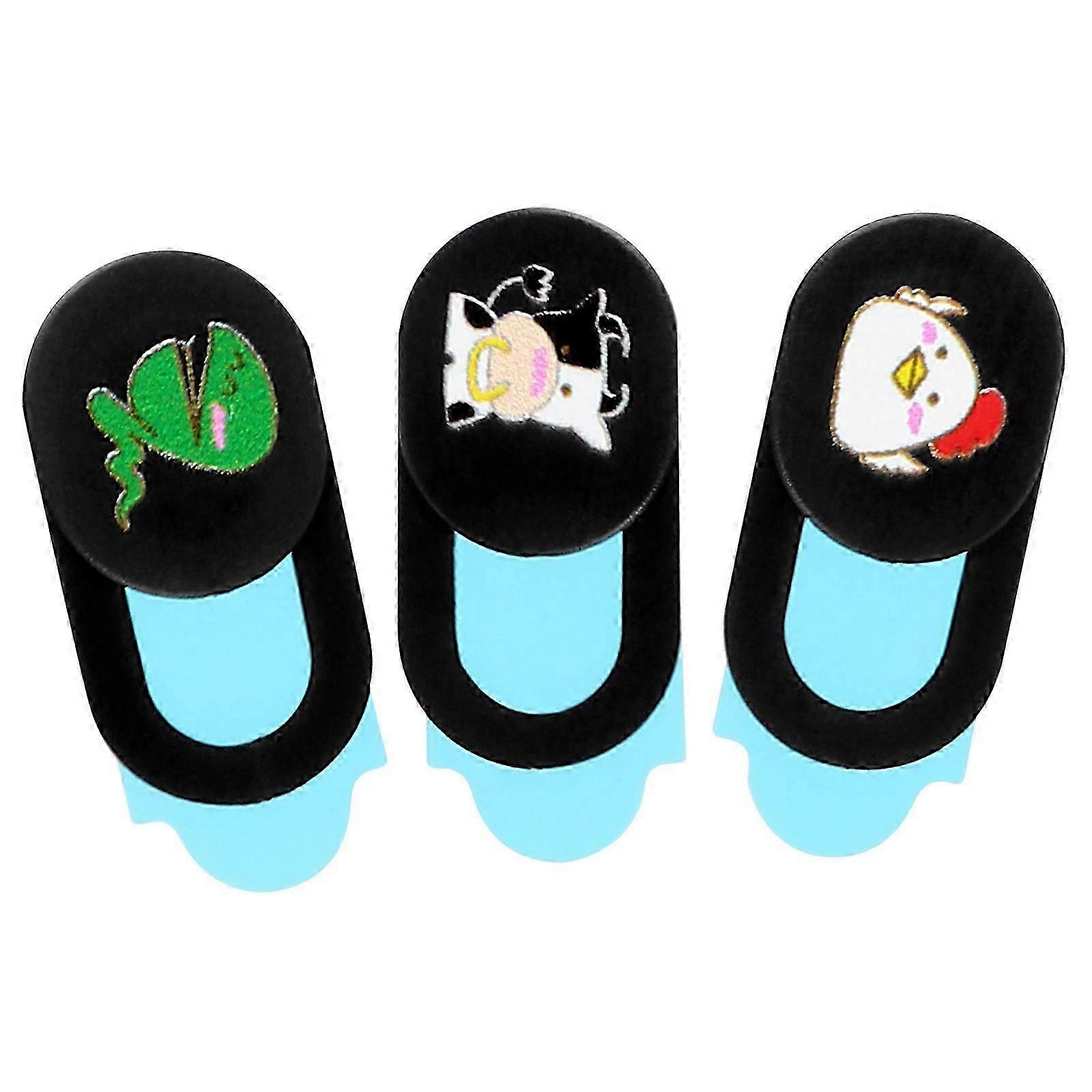 Phone Laptop Camera Cover Universal Webcam Protector Does Not Affect Device Usage Black 3Pcs