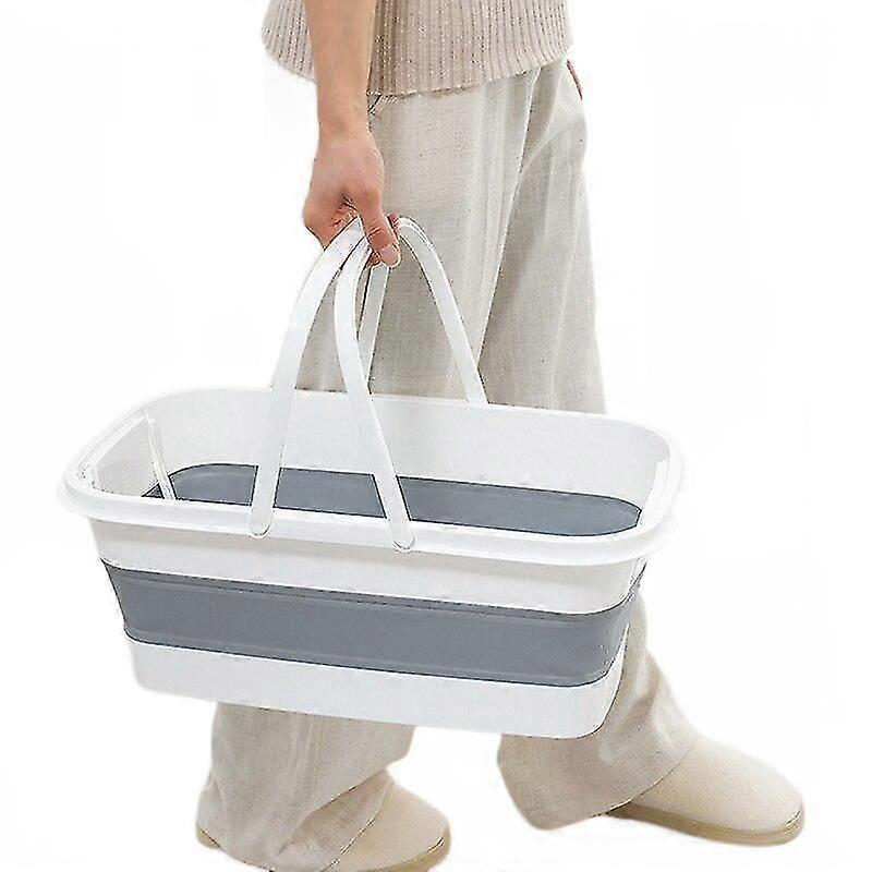 Mop Bucket Rectangular Household Portable Plastic Thickened Mop Bucket