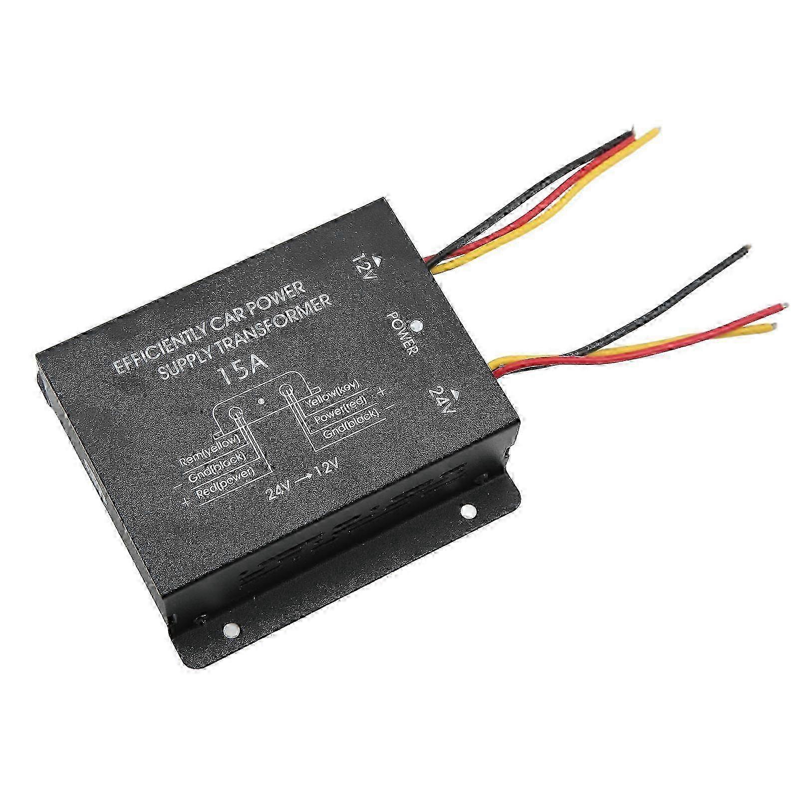 Environmental 15A 24V to 12V Converter with Short Circuit Protection for Professional Use Car Voltage Reducer
