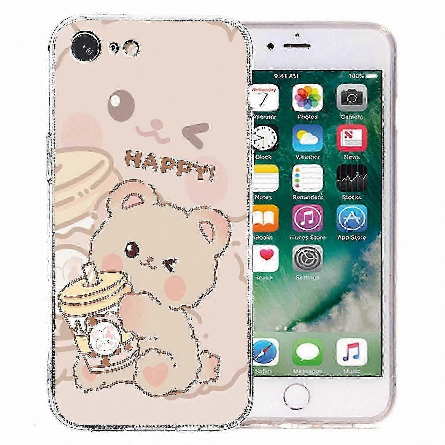Printed Pattern TPU Back Cover for 7/8/SE (2020)/SE (2022)