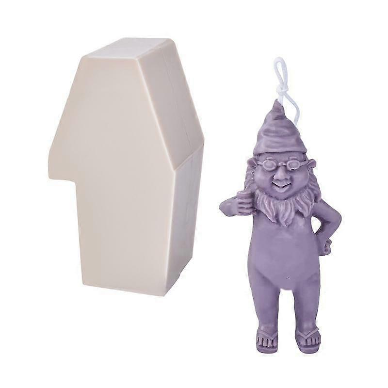 3D سانتا كلوز سيليكون العفن لعيد الميلاد شمعة صنع قوالب الراتنج الصابون العفن