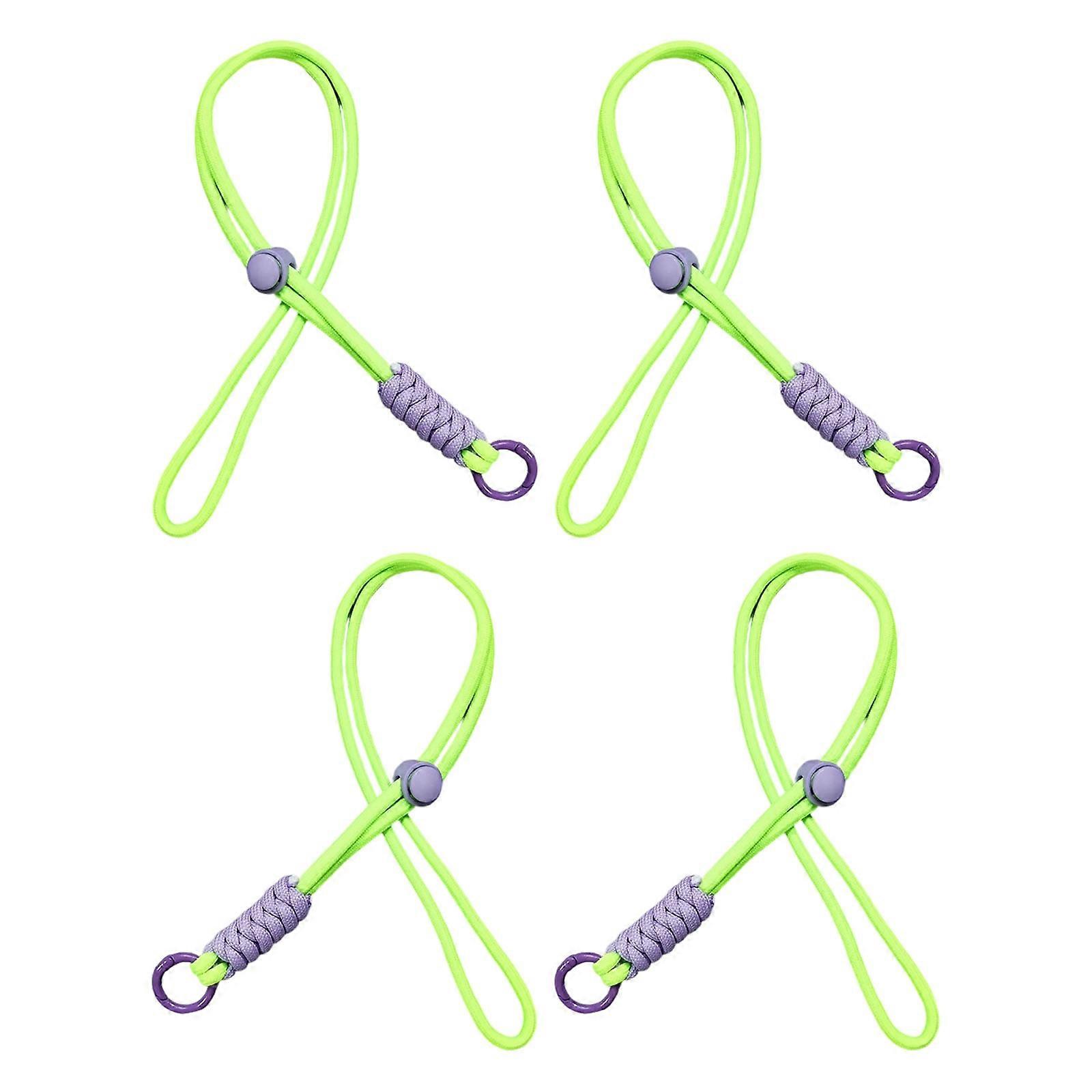 Elegant Plaited Mobile Cord Multiple Functional Appendage For Phone Instances Symbol Possessors Travel Equipment  Fluorescent green 