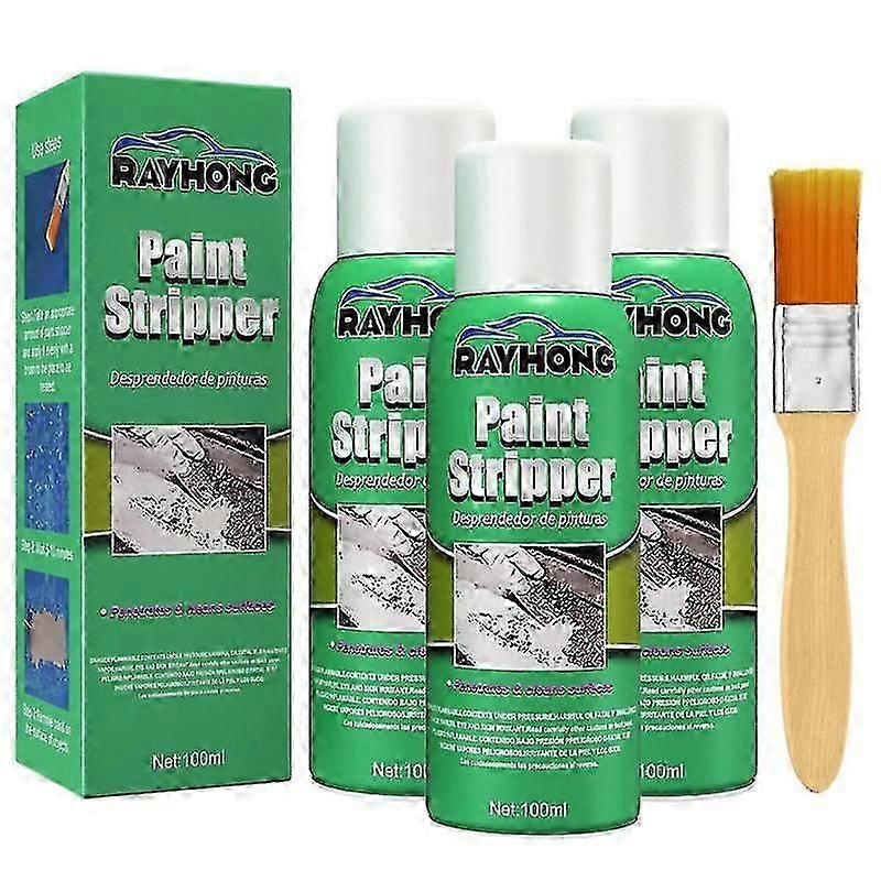 1-3X Bil Färg Remover Metall Yta Färg Stripper Borste Set 100ml Färgborttagning