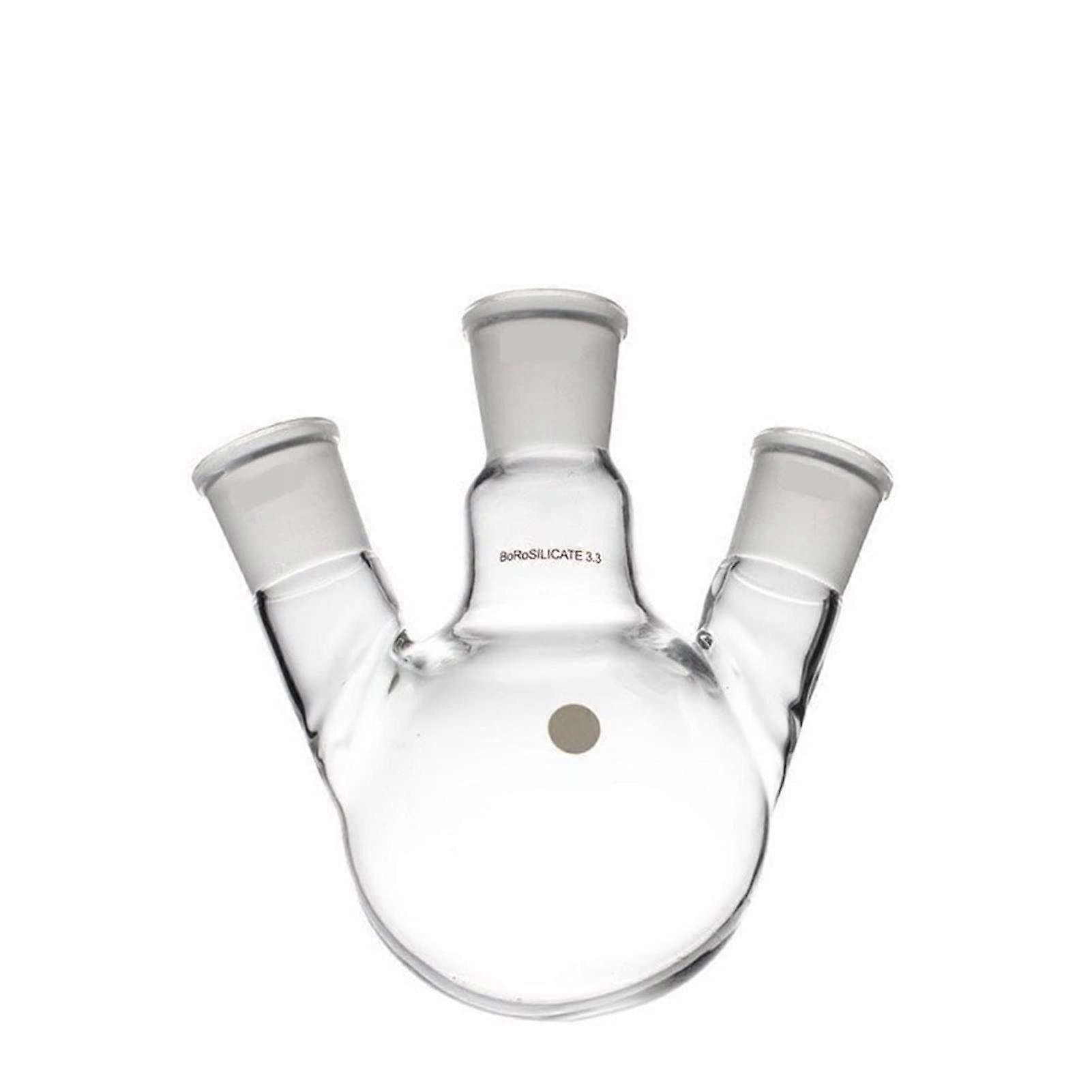 50ml Distilling Flasks 3 ObliqueNeck Joints 19/26 & 24/29, Distillation Flasks, Heat Resistant Glass, Pack of 1