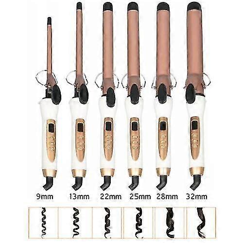 9-32mm プロフェッショナルセラミックヘアカーラー LED カーリングワンドサロントングスタイラー