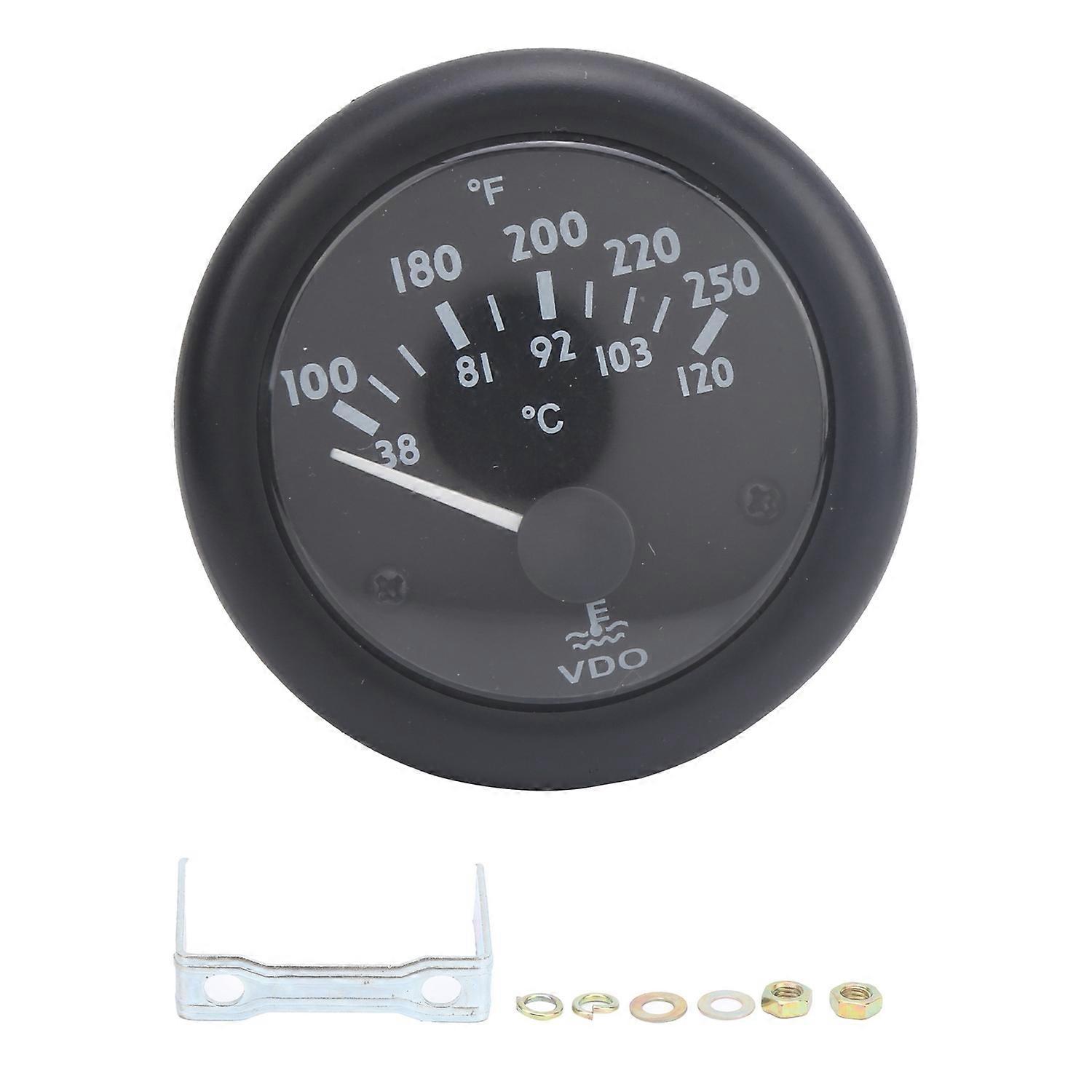52mm Water Temperature Meter Electromagnetic Pointer Generator Set Engine Thermometer VDOWT(DC12V )
