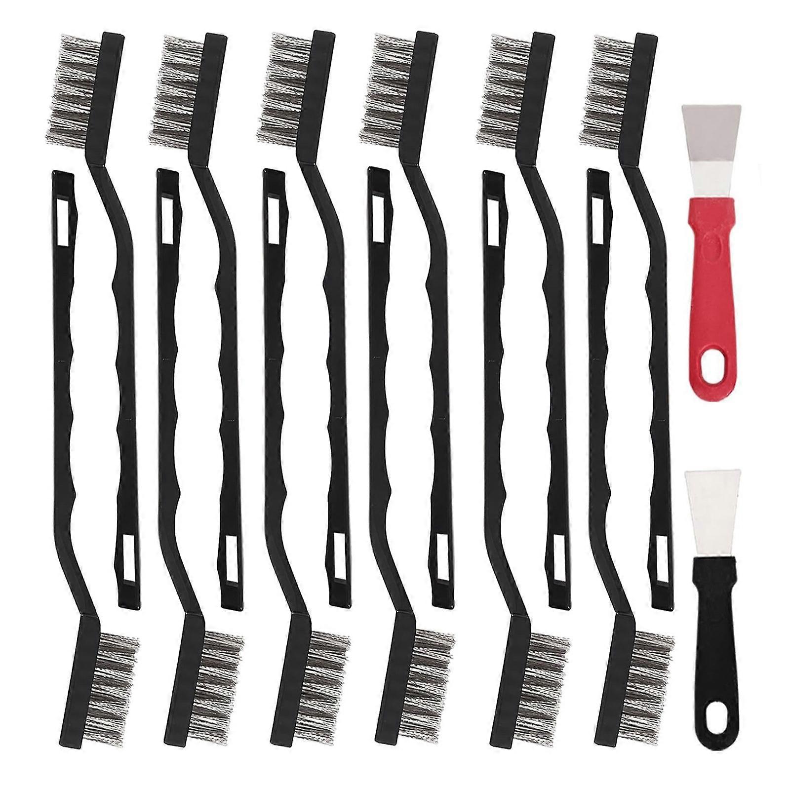 Professional Wire Brush Scraper With Comfortable Grip Handle Efficient Debris Cleaning Welding Slag Rust Remove 14PCS Multicolor