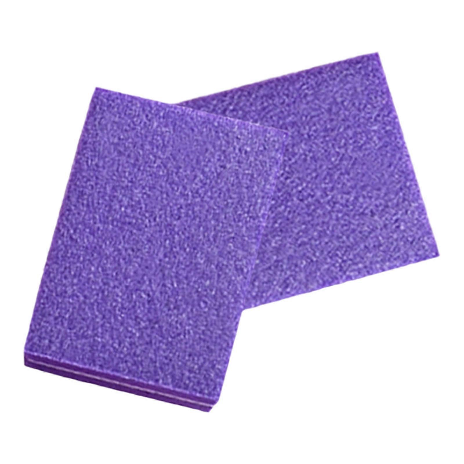 50pcs Mini Buffer Set With Textured Sanding Faces Ergonomic Design Perfect For Beginners Experts  Purple