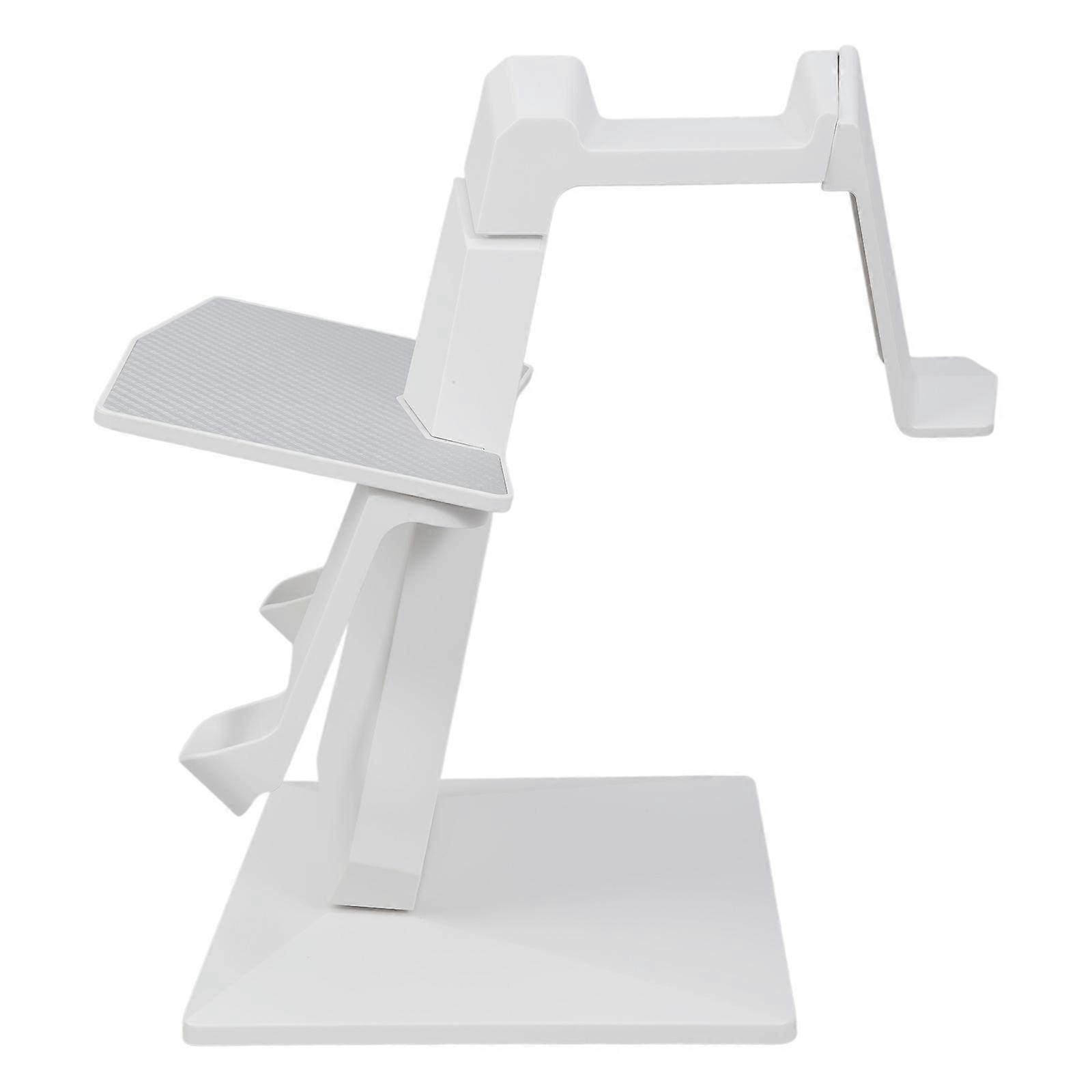 Stable VR Stand for PS VR2 Headset Controllers Display Holder Wide Compatibility Stable & Strong Structure Holder Rack  White