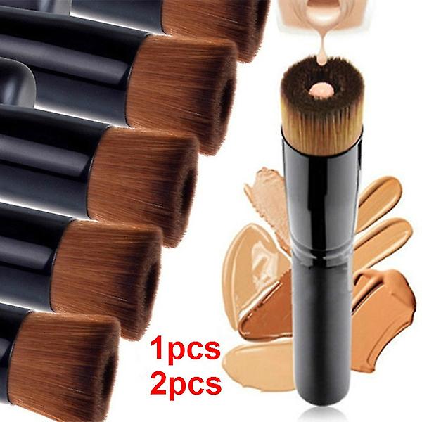 2pcs Liquid Foundation Brush Pro Powder Makeup Brushes Face Makeup Tools Concealer Blending Toiletry