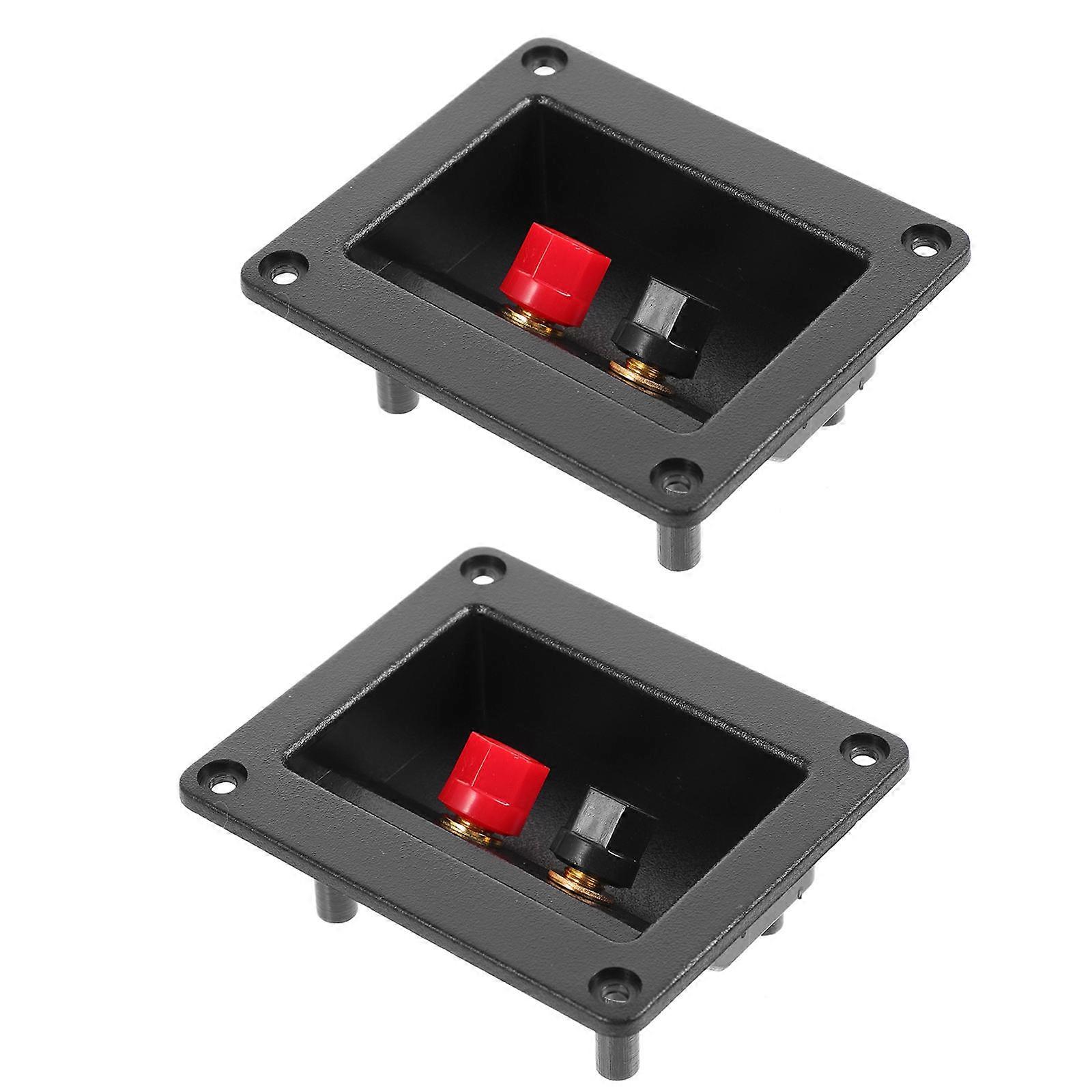 2pcs Speaker Box Terminal Cup Speaker Terminal Plate Speaker Terminals for Subwoofer Box