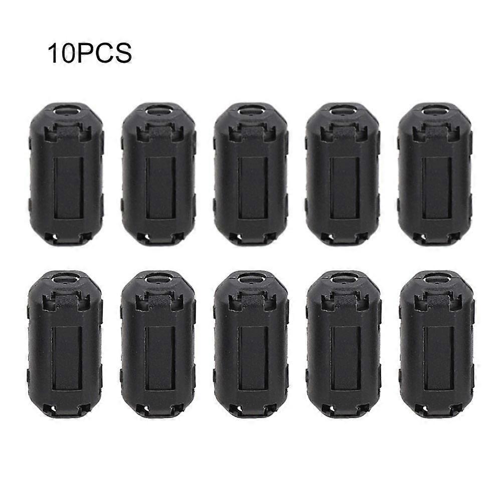 Mosiee 10Pcs Anti Interference Snap Ferrite Demagnet Filter Cable Core Choke Clip Emc