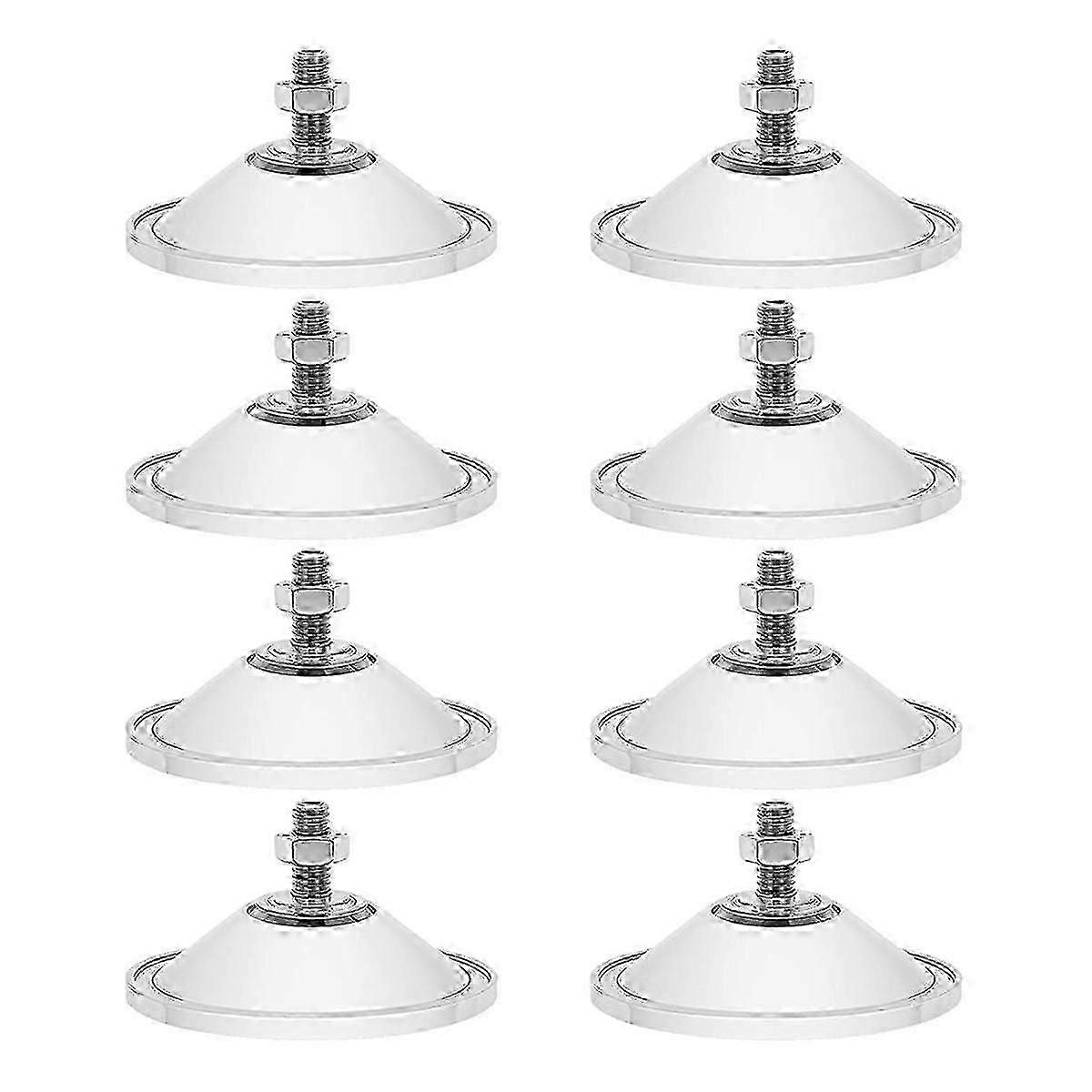 أكواب شفط شديدة التحمل 8 قطع للزجاج والسيراميك 2.16 بوصة PVC