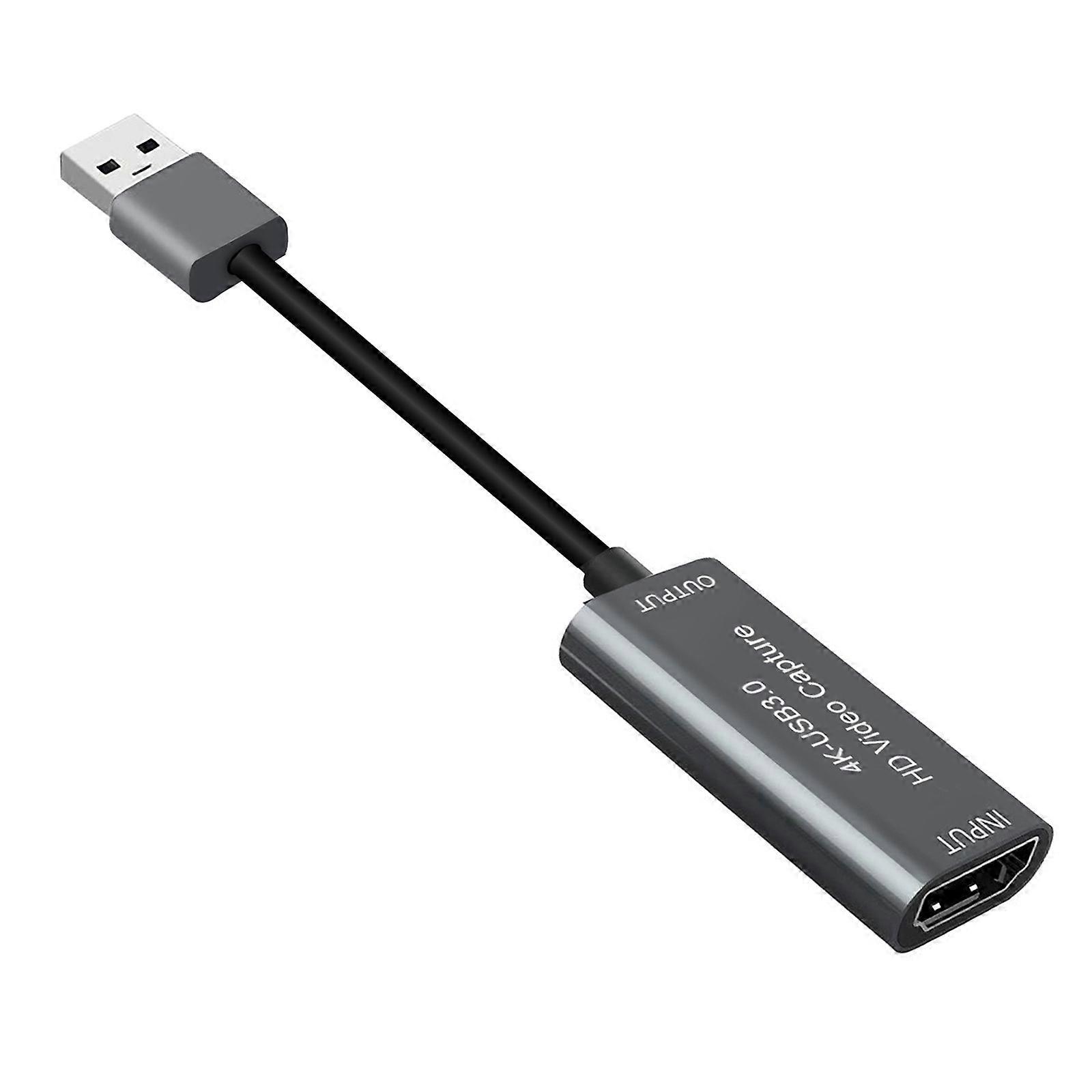 USB3.0 to Video Capture Recording Device Support Up to 4K60hz 2K50HZ Record for Streamers and Gamers Multicolor