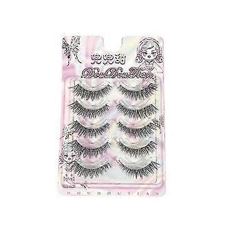 Natural Smoky Design Slanted False Eyelashes Extended Eyelid Flying Cat Eyes