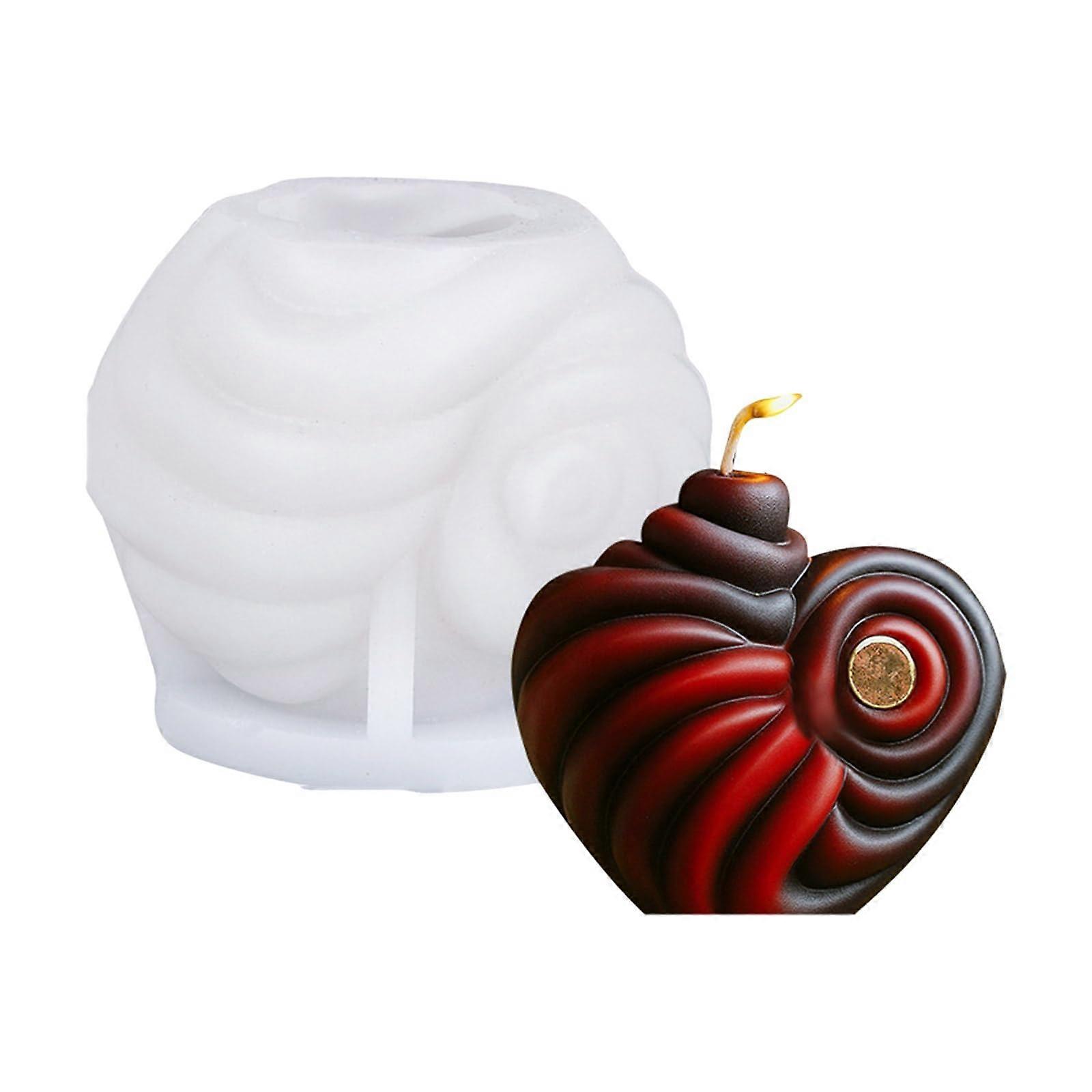 Silicone Soap Mold Heart Shape Design Reusable for Handmade Decorative Craft Soaps