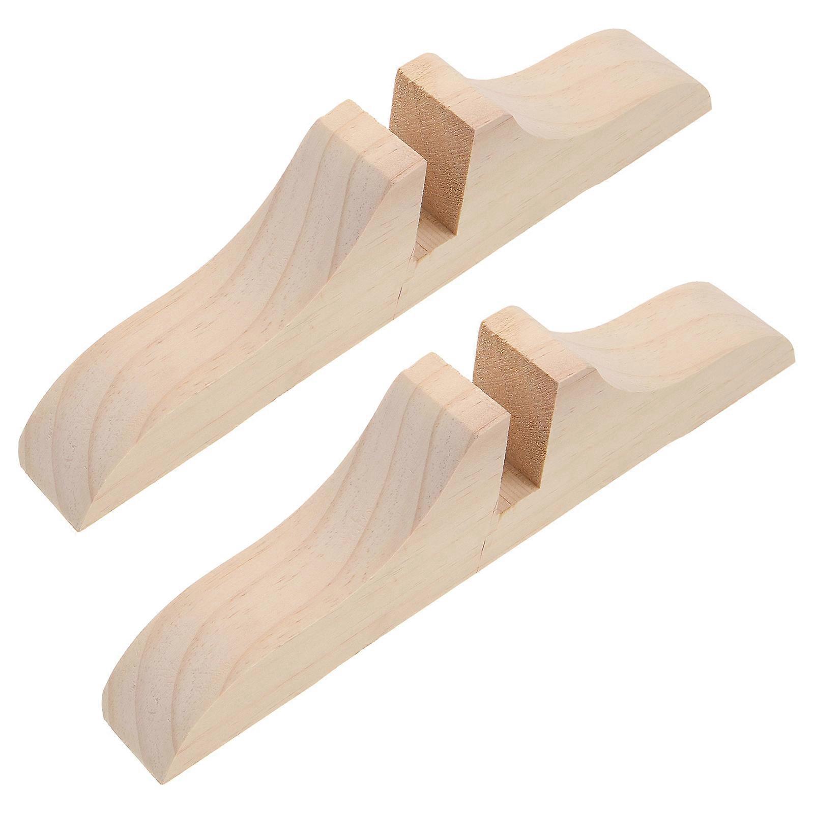 Screen Divider Base Wooden Room Divider Stand for 2Pcs Stable Support