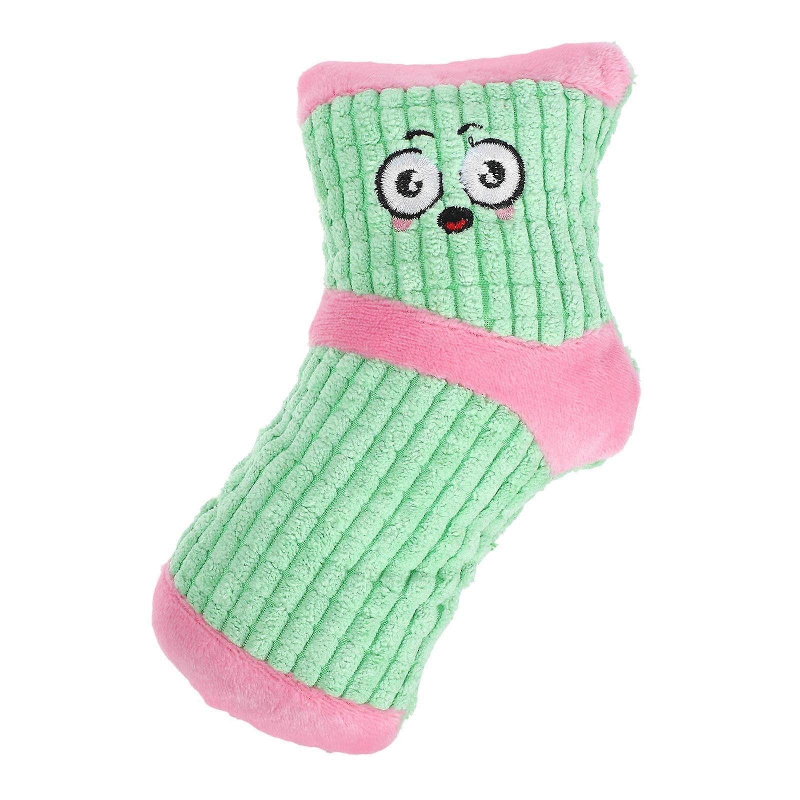 Dog Interactive Plush Toy for Chewing Cartoon Puppy Biting Toy