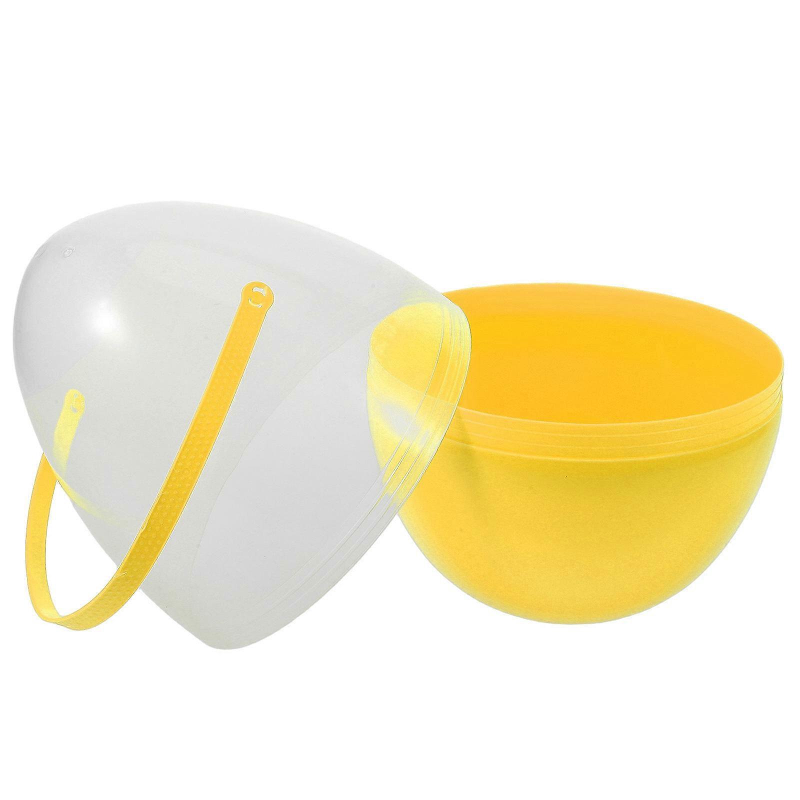 Clear Easter Egg Large Plastic Easter Egg with Handle for Storage