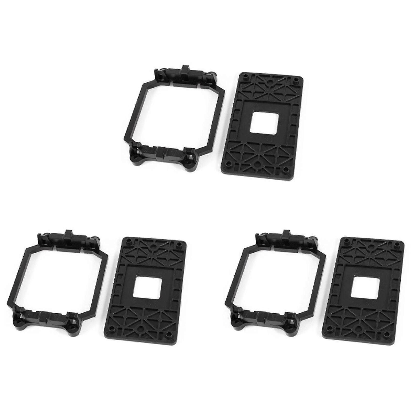 3X CPU Fan Base Black Plastic for AMD AM2 AM3 Socket