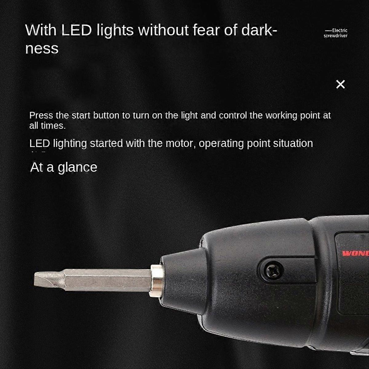 Household Electric Screwdriver Rechargeable Cordless Impact Drill