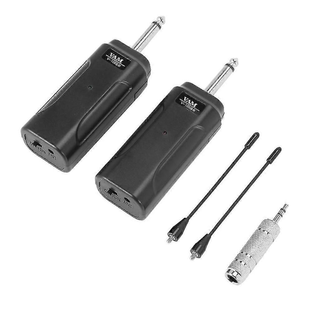 wireless transmitter and receiver for electric guitar audio system