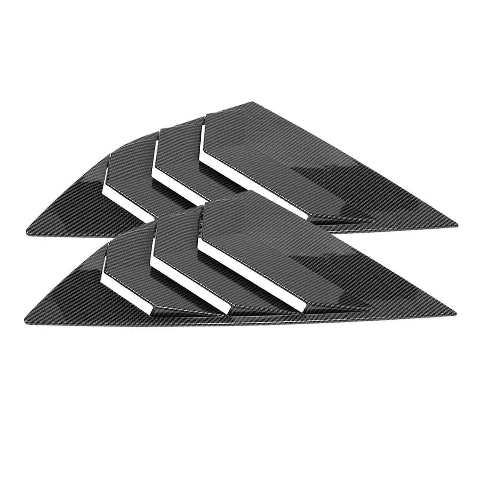 Rear Window Shutter Cover for Ford Focus 20122018 Hatchback Matt Black Stylish Vent Trim