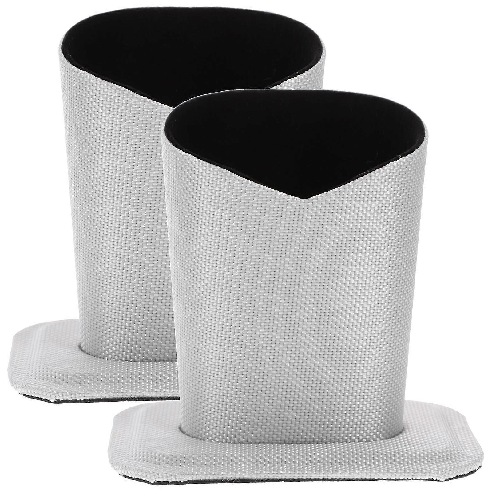 2pcs Simple Glasses Holder Solid Color Glasses Base Desktop Glasses Base (Silver)
