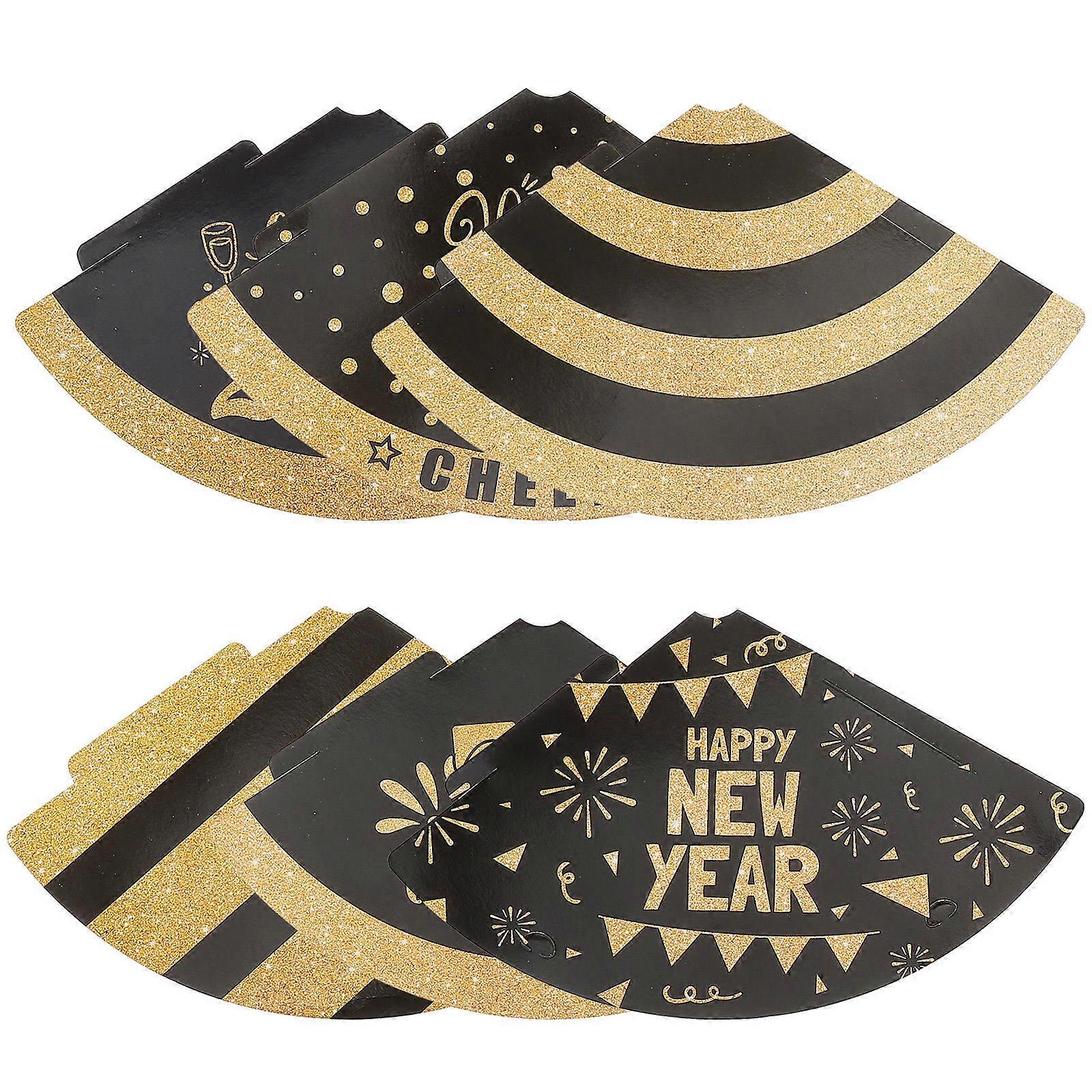 Party Paper Cone Hat Birthday Hat for Event Use 6Pcs Multi Color