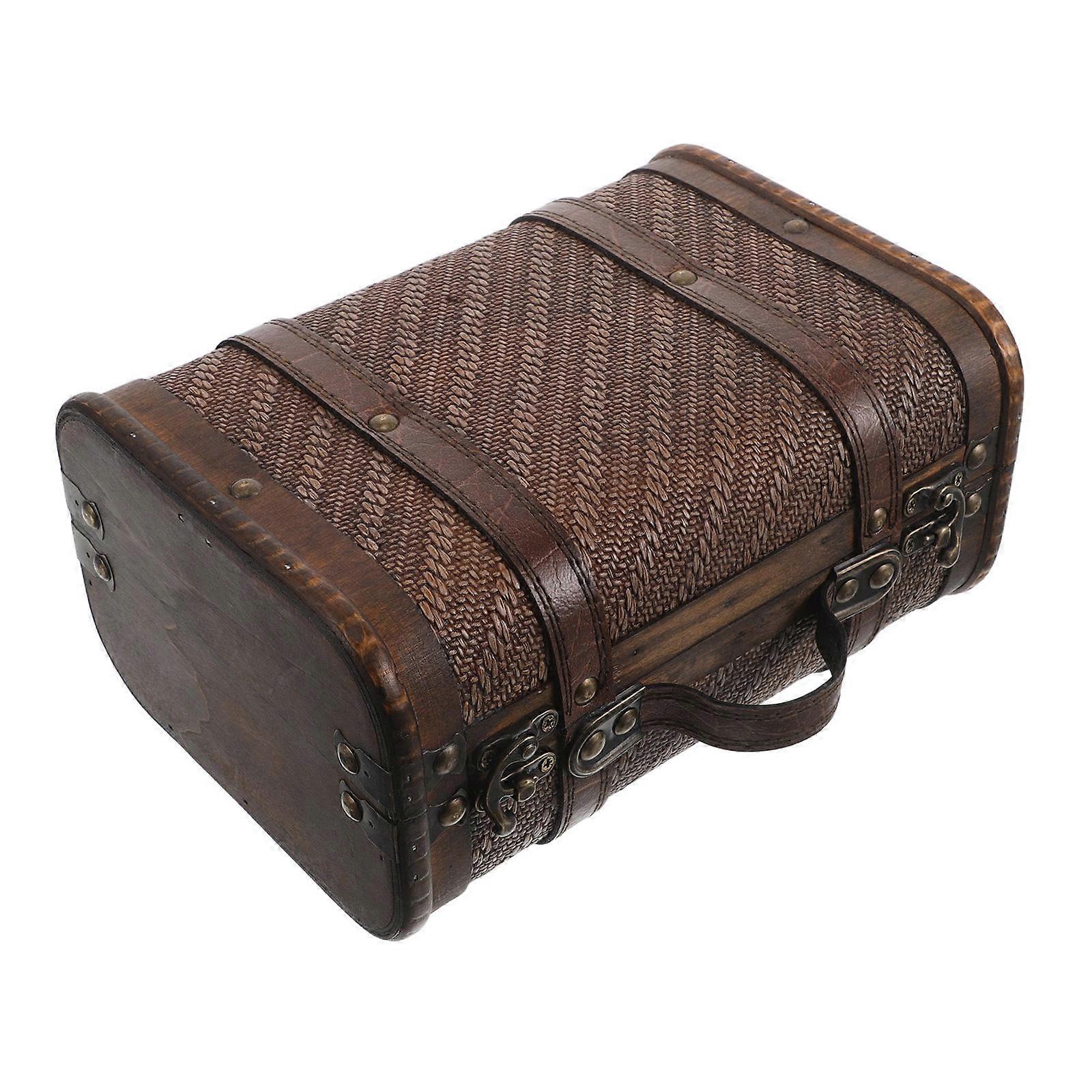Decorative Vintage Suitcase Storage Box for Home Use 1 Piece