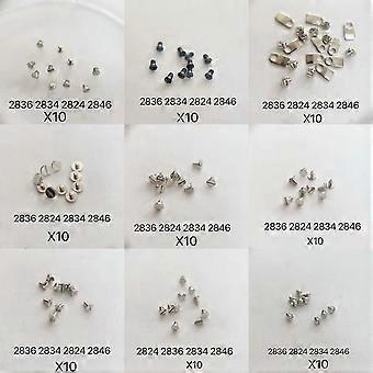 10pcs Watch Movement Accessories Are Suitable For 2836 2824 2834 2846 Movement Fixing Machine Screw Fixing Machine Lock Plate Clock Replacement Parts