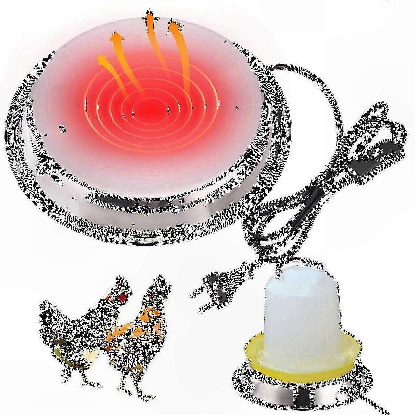 Chicken Waterer Heated Base Winter EU US Plug