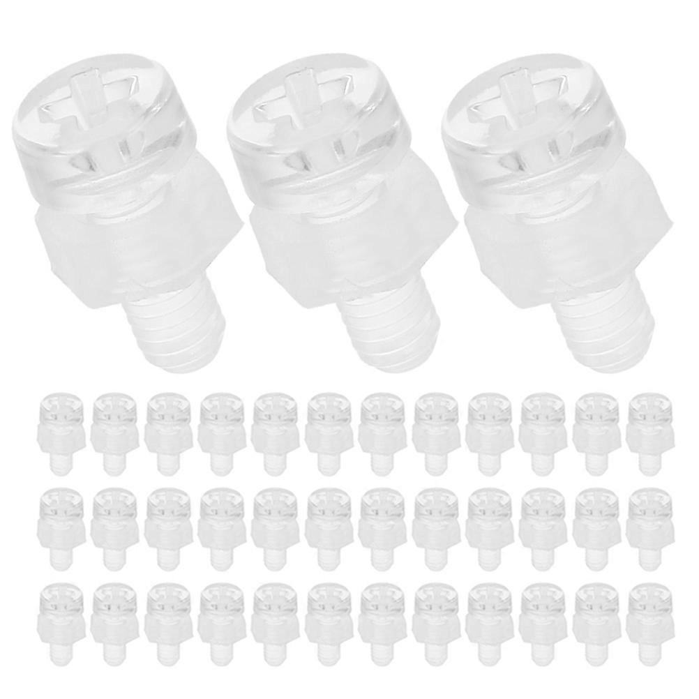 Clear Acrylic Corner Fastener Kit for Three-Sided Fixation with 100Pcs