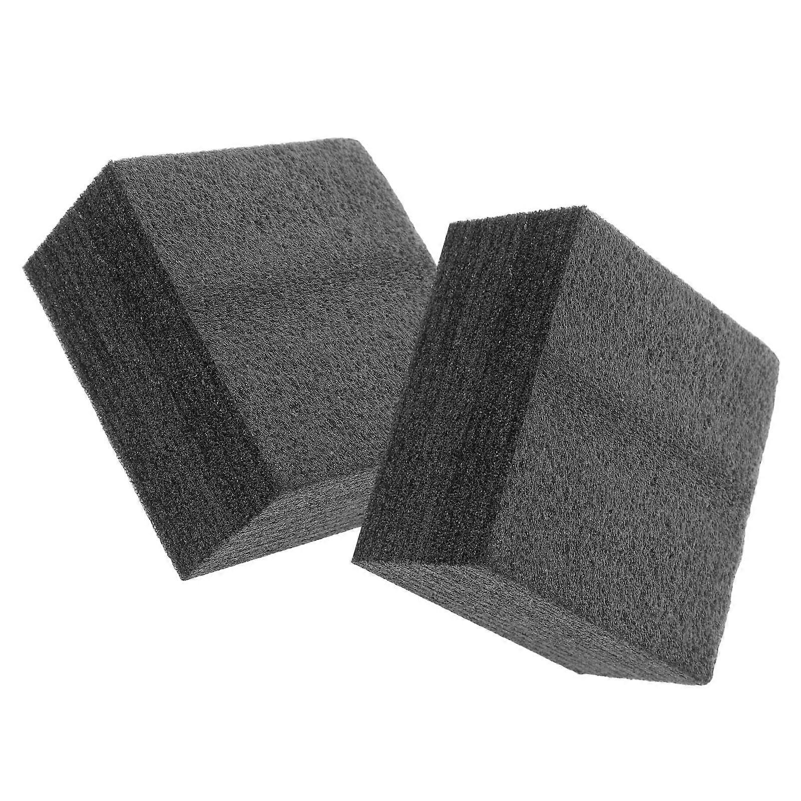 Black Foam Floral Blocks for Flower Arrangement Base 2Pcs Stable Insert