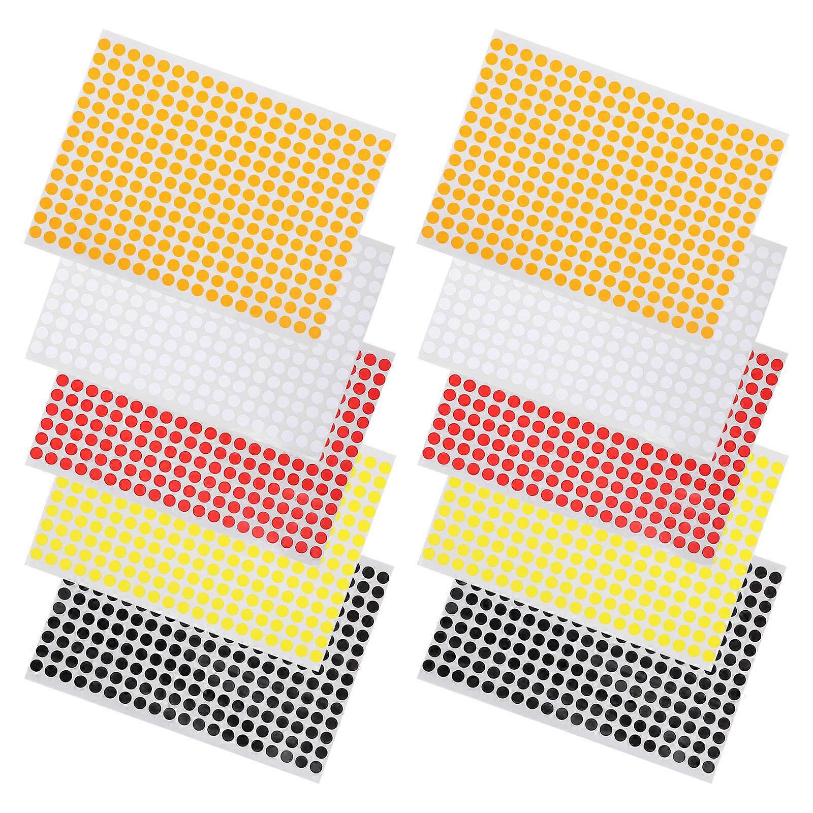 Round Dot Stickers Paper Adhesive Circle Stickers for Decor 30 Sheets