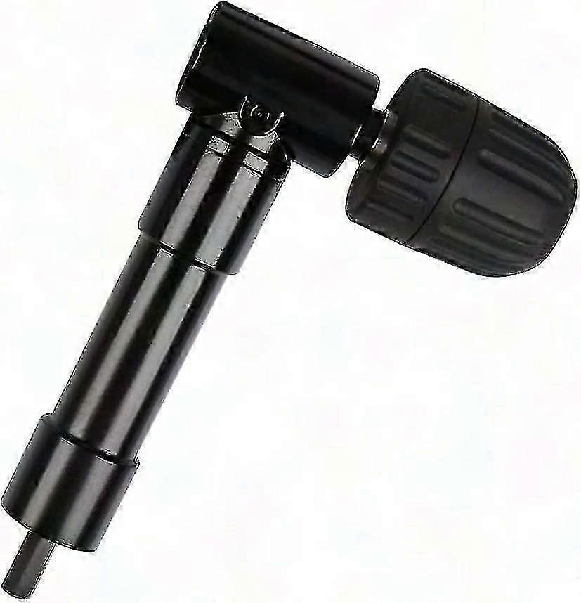 Self-tightening 90 Right Angle Drill Chuck, Quick Release Screwdriver Bit Holder Angle Adapter