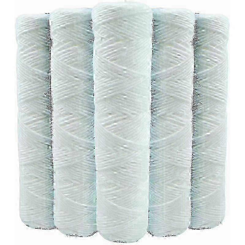 Conjunto de 5 cartuchos de filtro de água espiral Anti Sediment 9 polegadas 3/4 - 5 mícrons compatíveis com filtros de 10 polegadas