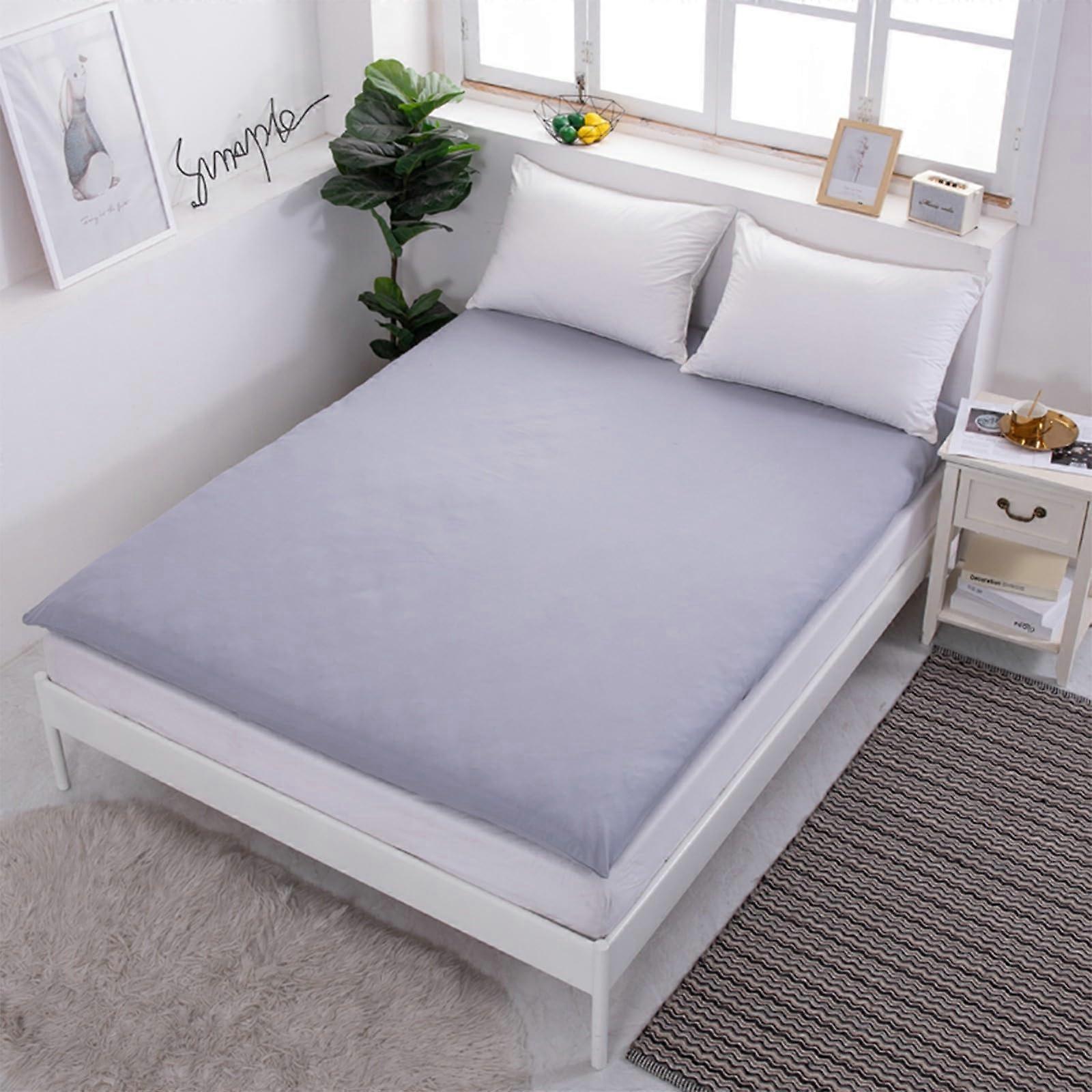 Futon Mattress Cover 100% Cotton with 360° Zipper, Machine Washable Japanese Floor Protector 180x200cm