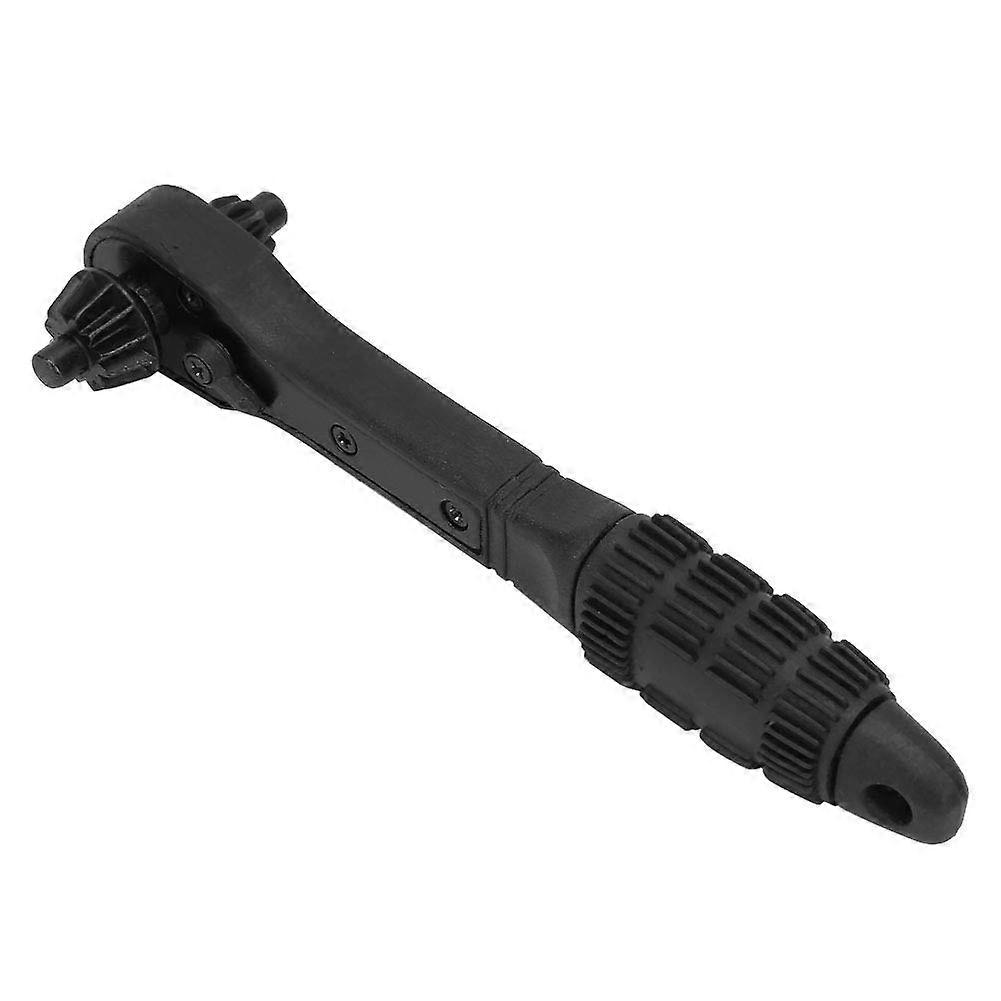 Universal 2 in 1 Ratchet Drill Chuck Key with Dual Head Wrench, Ergonomic NonSlip Grip