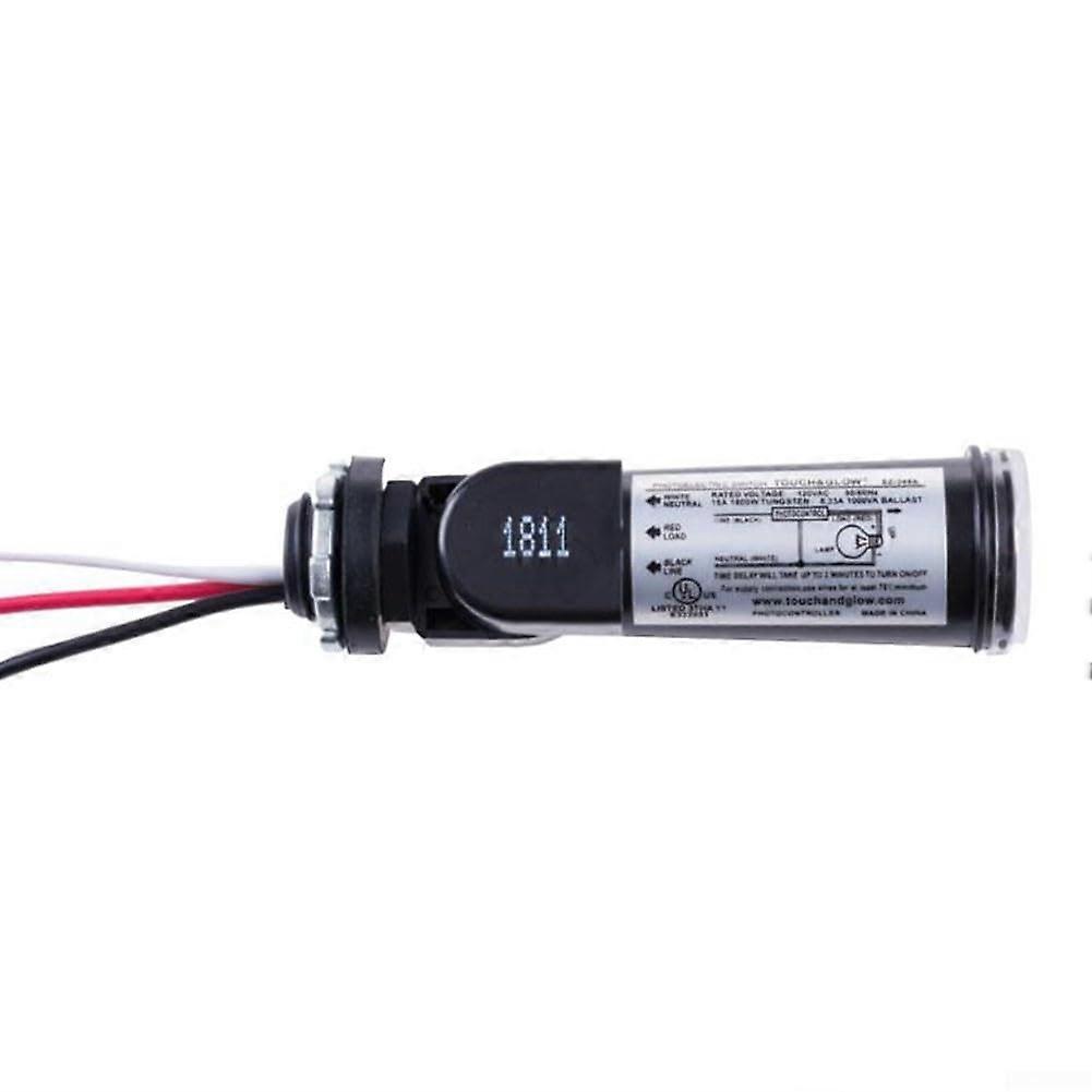 Photocell Sensor for Outdoor Dusk to Dawn Automation, 120V Automatic Lighting Control