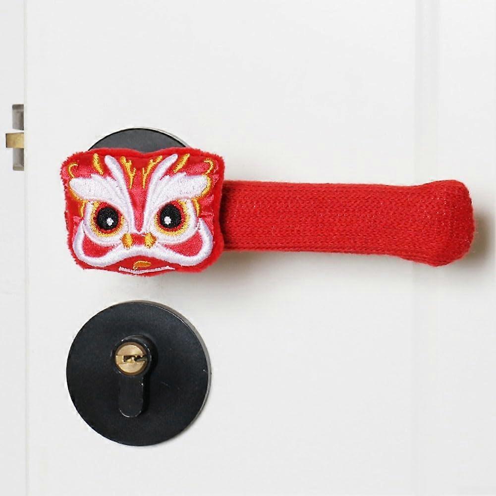 2PCS Door Handle Cover with Dragon Pattern, AntiCollision and AntiStatic Protector for Home and Office