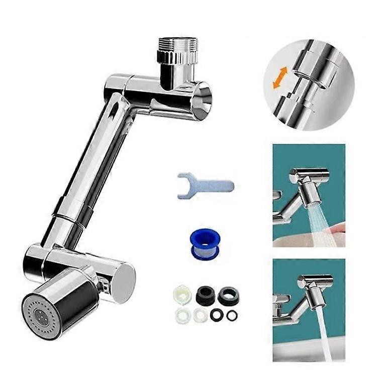 Faucet Extender 1440-Degree Rotation Telescopic Tap Aerator