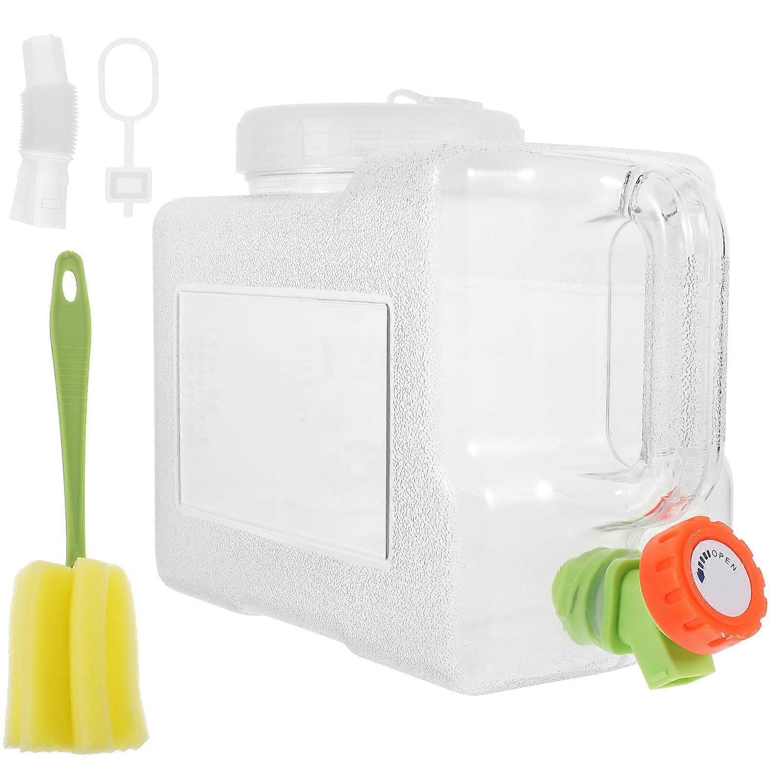 Reusable Water Container Transparent Outdoor Storage Container for Camping 1Set